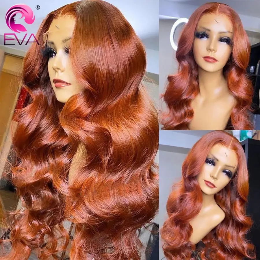 Eva Hair Ginger Orange Lace Front Wig Body Wave Closure Wig Colored Lace Front Human Hair Wigs For Women 10A HD Lace Frontal Wig
Eva Hair Ginger Orange Lace Front Wig Body Wave Closure Wig Colored Lace Front Human Hair Wigs For Women 10A HD Lace Frontal Wig