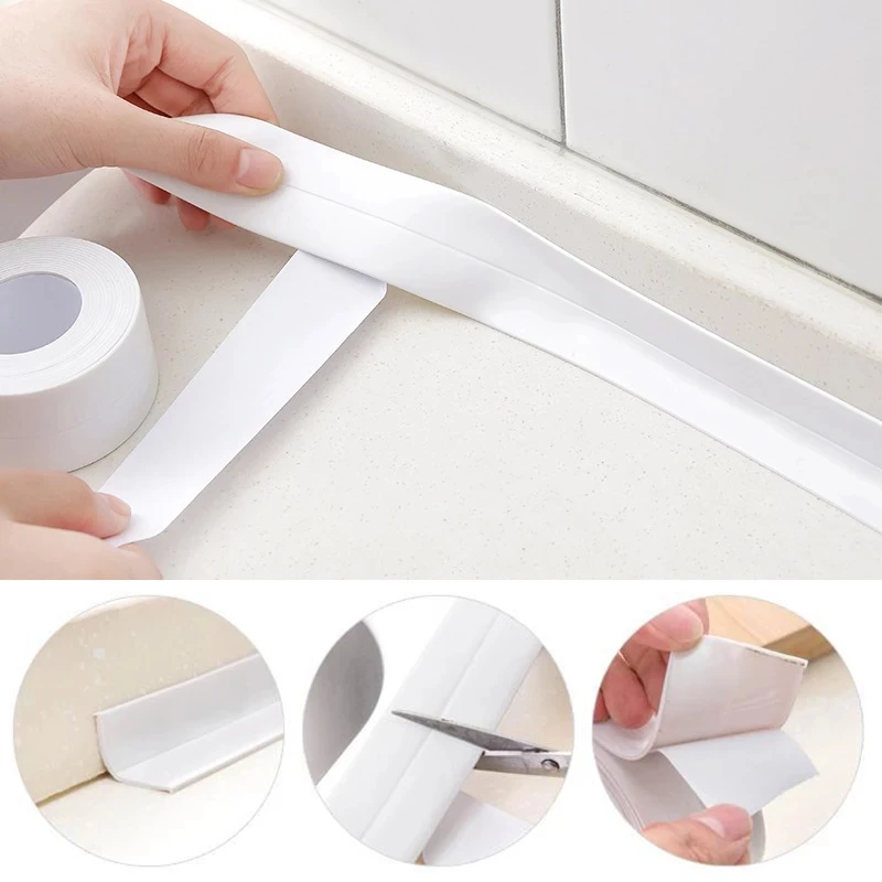 3.2M Bathroom Shower Kitchen Caulk-Strip Sealing-Tape Caulk Strip Self Adhesive Waterproof Anti-Mildew Wall Sticker Edge Tape
3.2M Bathroom Shower Kitchen Caulk-Strip Sealing-Tape Caulk Strip Self Adhesive Waterproof Anti-Mildew Wall Sticker Edge Tape