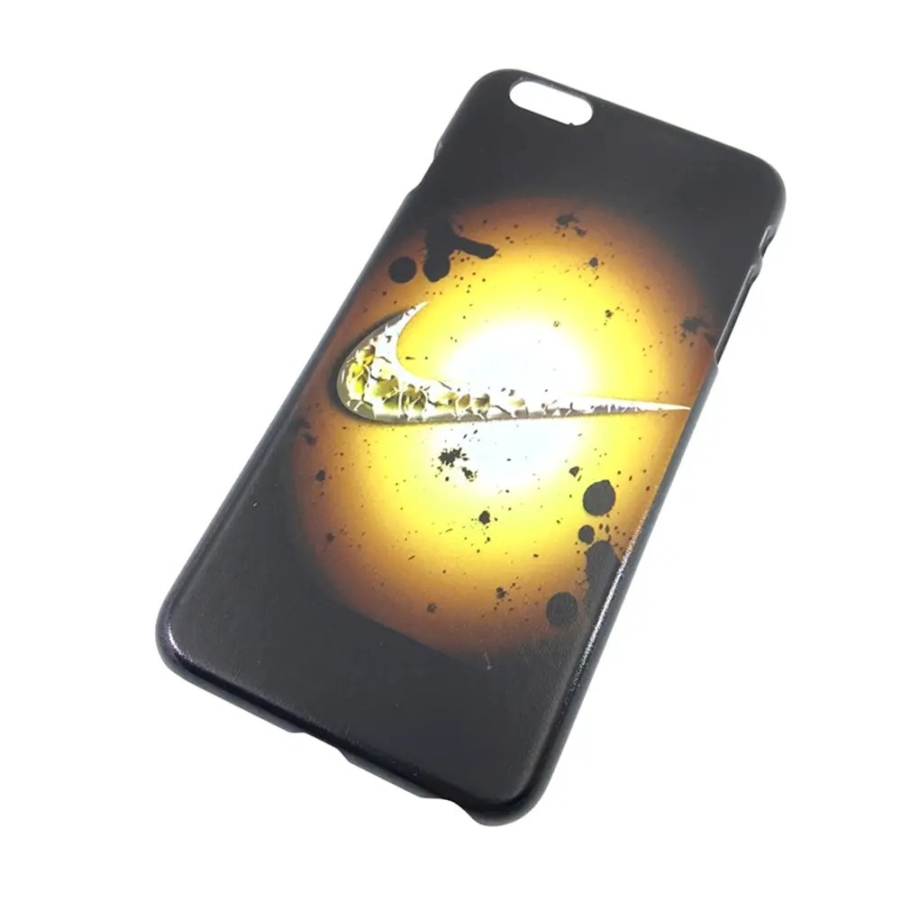 Case for iPhone 6 Plus/6S Plus cover plastic sporty pattern Nike or Puma brown case children's baby 6s | Мобильные телефоны и