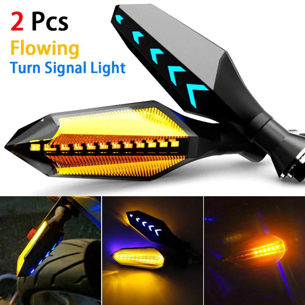 2PCS Motorcycle Universal LED Turn Signal Lamp Sequential Flowing Indicator Lights Amber Accessories waterproof direction lamp
2PCS Motorcycle Universal LED Turn Signal Lamp Sequential Flowing Indicator Lights Amber Accessories waterproof direction lamp