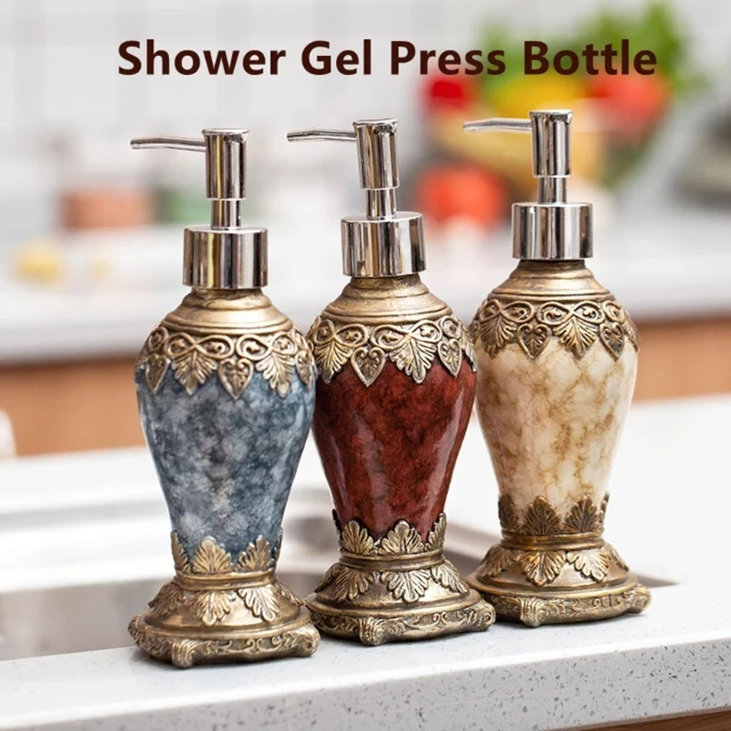 Retro Agate Shower Gel Press Bottle Hand Sanitizer Refillable Bottles for Shampo
Retro Agate Shower Gel Press Bottle Hand Sanitizer Refillable Bottles for Shampo