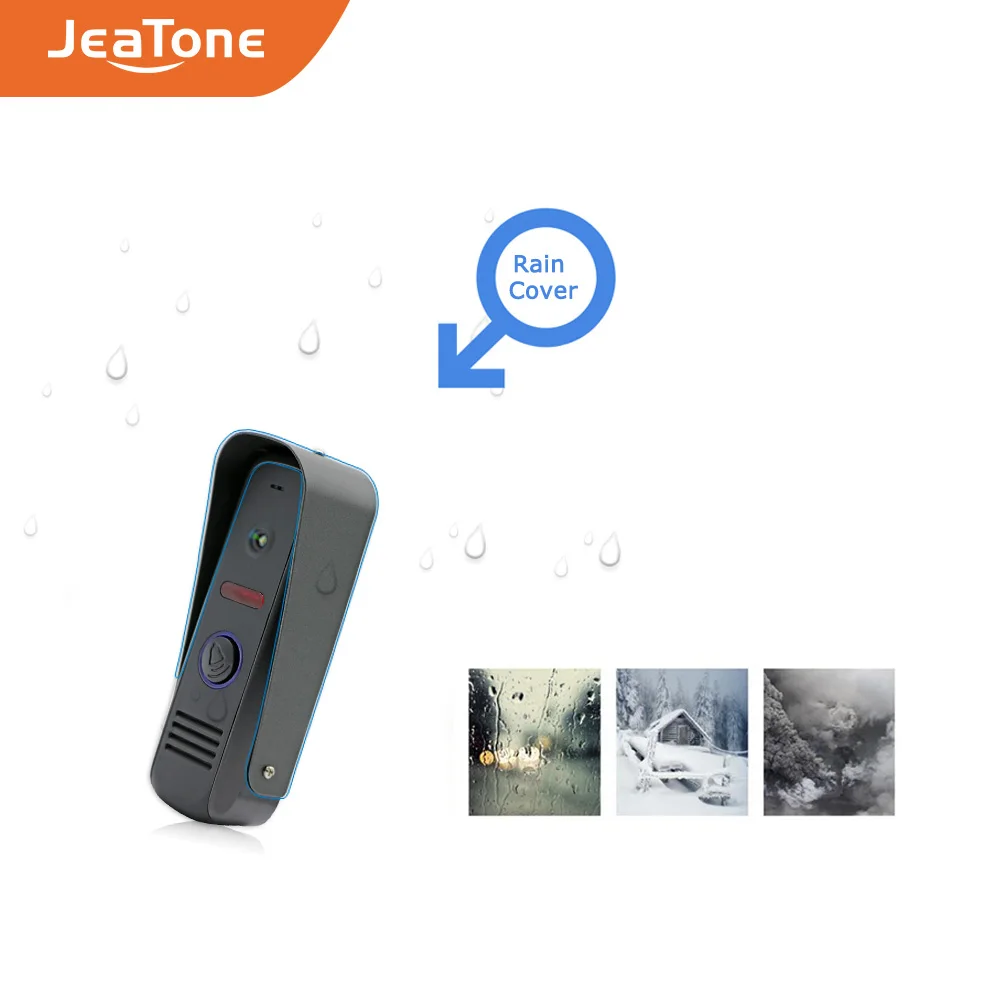 Видеодомофон Jeatone с сенсорным экраном 7 дюймов цветной видеодомофон +