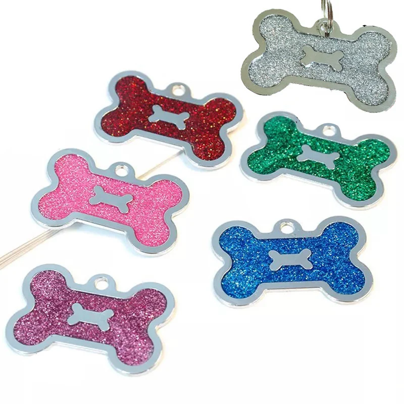 Glitter Bone Dog ID Tag Personalized Pet Name Tags Anti-lost Dogs Nameplate Dogs Engraved Tags Pendant Free Bell Gift
Glitter Bone Dog ID Tag Personalized Pet Name Tags Anti-lost Dogs Nameplate Dogs Engraved Tags Pendant Free Bell Gift