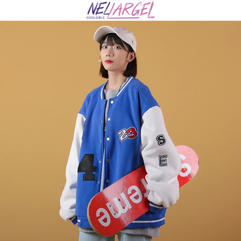 NELLARGEL Women Autumn Streetwear Vintage Jacket 2022 Female Blue Japanese Bomber Jackets Girl Harajuku Fashion Baseball Jacket
NELLARGEL Women Autumn Streetwear Vintage Jacket 2022 Female Blue Japanese Bomber Jackets Girl Harajuku Fashion Baseball Jacket