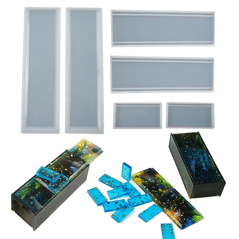 Domino Storage Box Epoxy Resin Mold Dominoes Household Personality Transparent Epoxy Resin DIY Crafts Making Silicone Mold
Domino Storage Box Epoxy Resin Mold Dominoes Household Personality Transparent Epoxy Resin DIY Crafts Making Silicone Mold