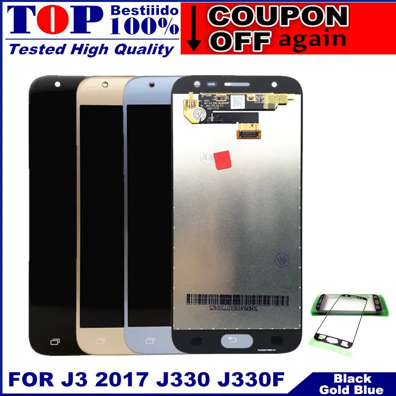 С датчиком яркости для Samsung Galaxy J3 2017 J330 J330F ЖК дисплей с сенсорным цифровым