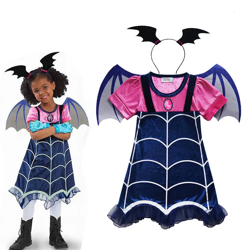 Детские костюмы Vampirina вампира косплей платья для девочек карнавальные вечерние