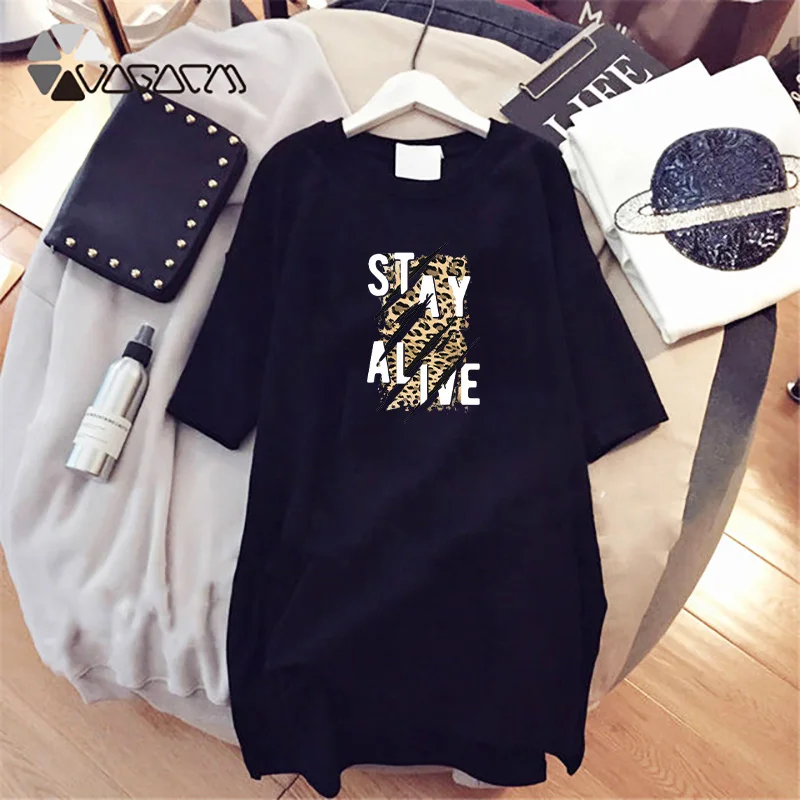 Summer Short Dresses Leopard Letter Print Women's Dress Short Sleeve Casual Loose Female Party Elegant Dress Solid Woman Clothes
Summer Short Dresses Leopard Letter Print Women's Dress Short Sleeve Casual Loose Female Party Elegant Dress Solid Woman Clothes
