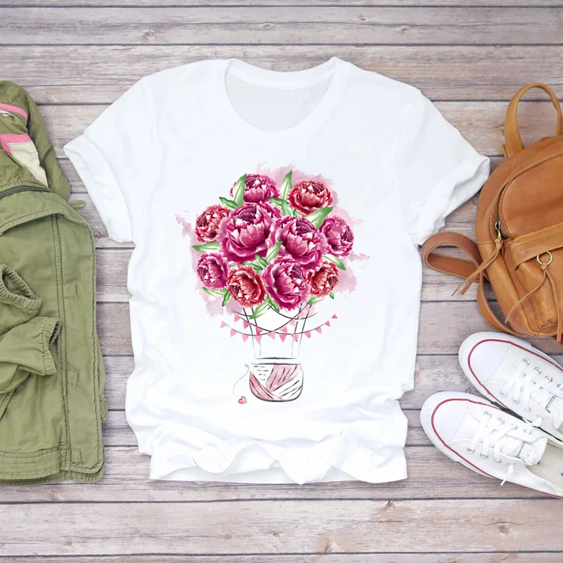 Womens T-shirts Ladies Harajuku Tumblr Balloon Cute Flower 90s Floral Women Print Ladies Top T Graphic Female Tee T-Shirt
Womens T-shirts Ladies Harajuku Tumblr Balloon Cute Flower 90s Floral Women Print Ladies Top T Graphic Female Tee T-Shirt