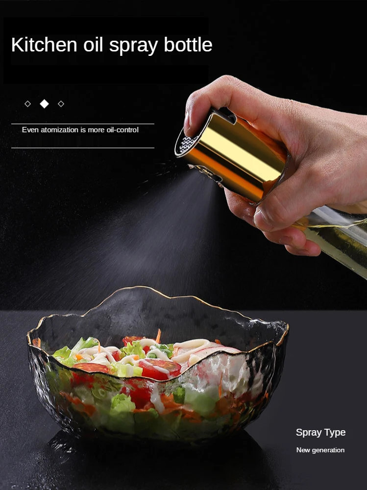 Oil spray bottle kitchen household oil can oil bottle air pressure spray bottle spray barbecue oil sprayer fitness oil control
Oil spray bottle kitchen household oil can oil bottle air pressure spray bottle spray barbecue oil sprayer fitness oil control