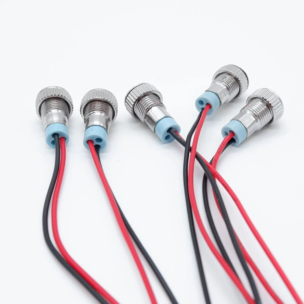 Metal Indicator Lights 8mm with Wire 12V 24V 220v Indication Signal Lamp mini LED Indicator Light Power Signal Lamp Red Yellow
Metal Indicator Lights 8mm with Wire 12V 24V 220v Indication Signal Lamp mini LED Indicator Light Power Signal Lamp Red Yellow