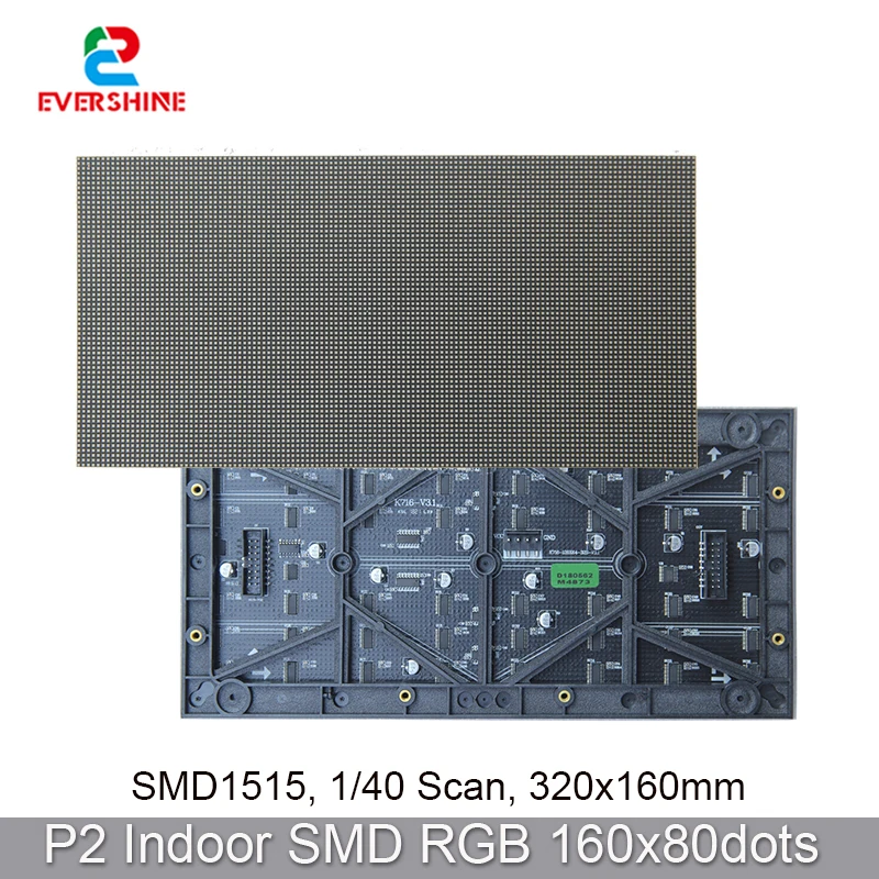 320x160 мм P2 SMD2121 RGB полный Цвет Крытый 160x80Pixel модуль светодиодной матрицы рекламы