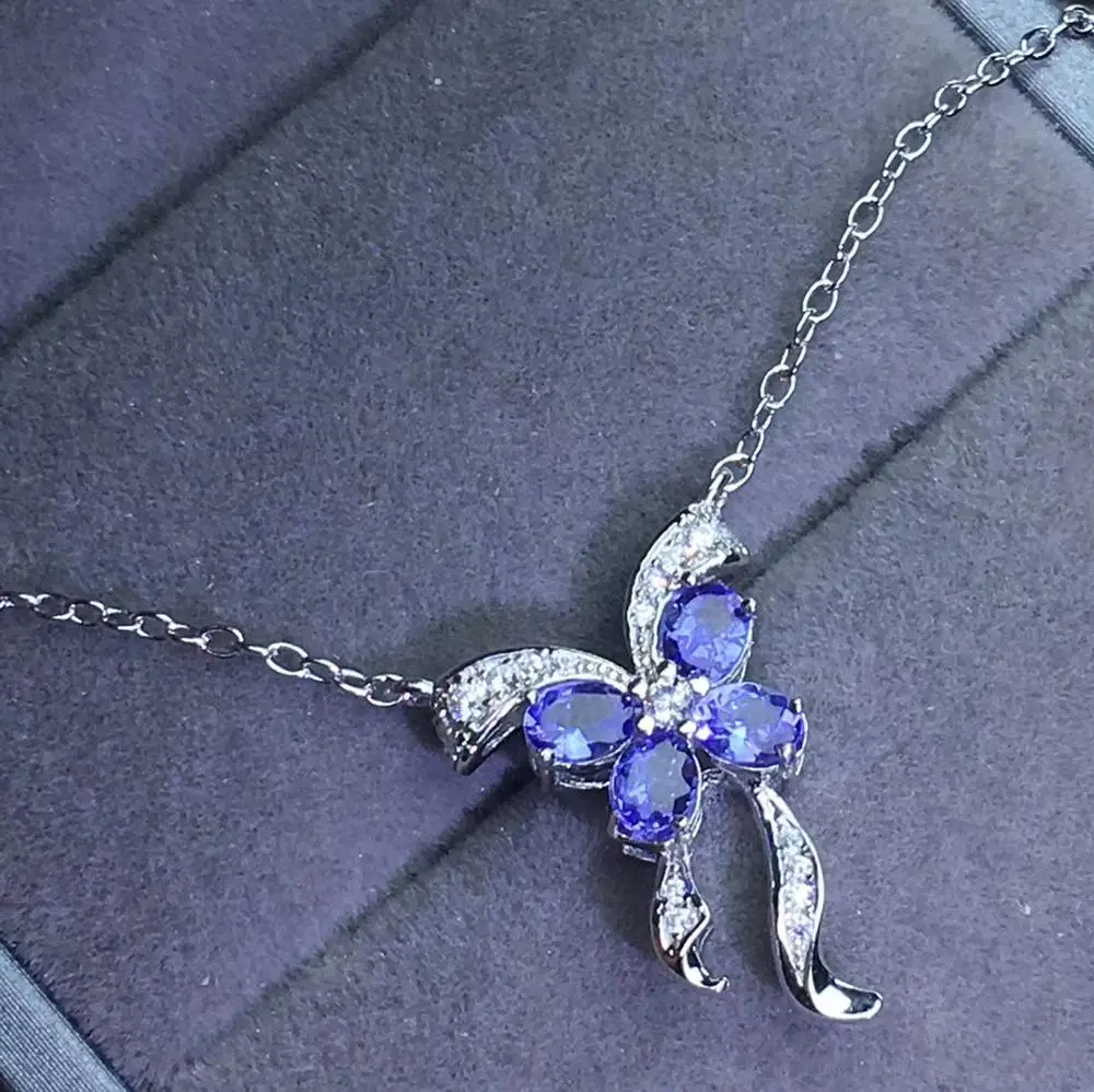 Elegant Lovely tanzaniteTassels Bow Natural blue Necklace Natural Gemstone Pendant Necklace 925 sliver women party Jewelry
Elegant Lovely tanzaniteTassels Bow Natural blue Necklace Natural Gemstone Pendant Necklace 925 sliver women party Jewelry