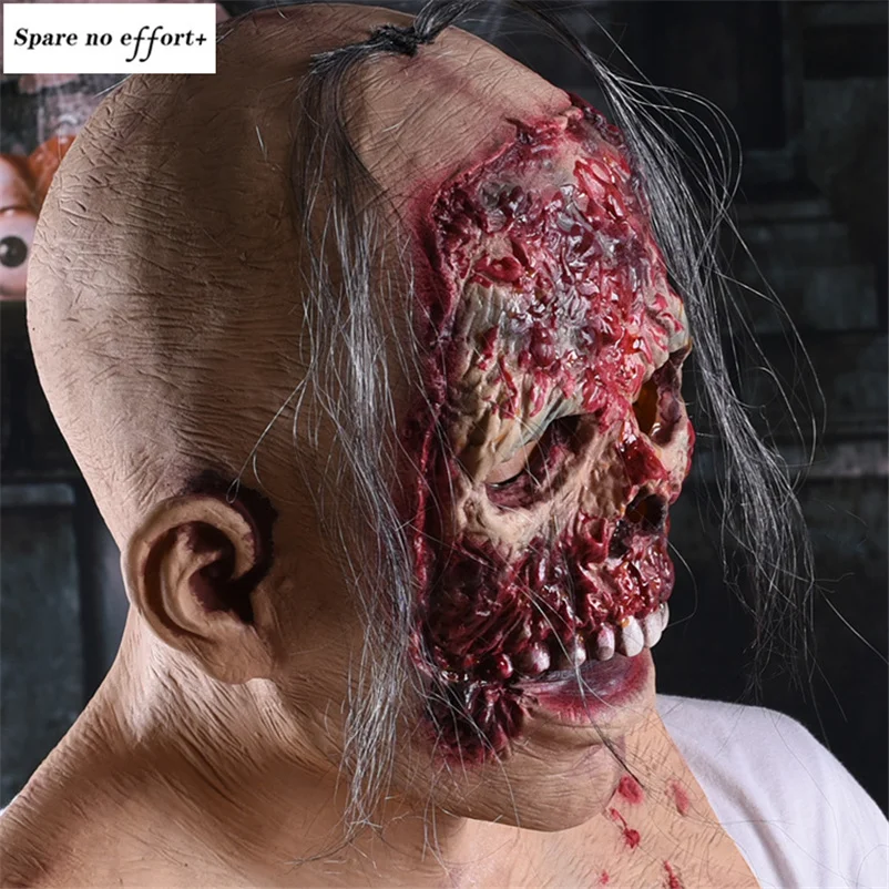 Череп Скелет Маска на Хэллоуин кровавый зомби украшения дом с привидениями