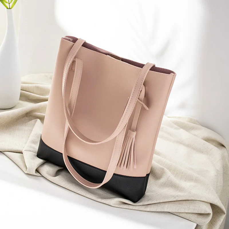 Tassel Leather Bucket Bag Simple Double Strap Handbag Shoulder Bags for Women 2020 All-Purpose Shopping Tote Sac Bolsa Feminina
Tassel Leather Bucket Bag Simple Double Strap Handbag Shoulder Bags for Women 2020 All-Purpose Shopping Tote Sac Bolsa Feminina