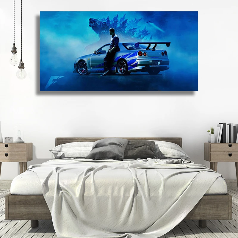 Nissan Skyline GTR R34 Modern Car Canvas Painting Posters and Prints Wall Art Pictures for Living Room Home Decoration Unframed 
Nissan Skyline GTR R34 Modern Car Canvas Painting Posters and Prints Wall Art Pictures for Living Room Home Decoration Unframed