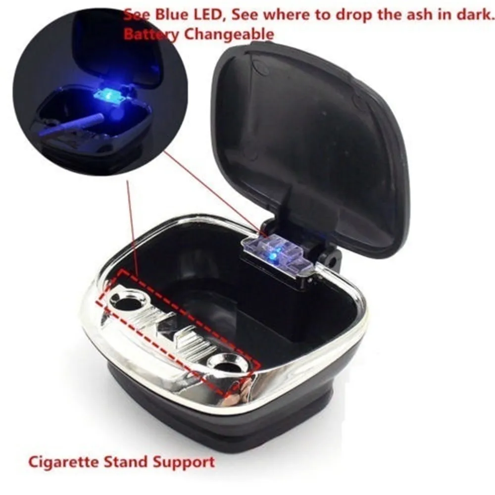 Auto Ashtray Car Cigarette Lighter Ashtray Holder Smokeless USB Charge Blue LED Light Indicator Car Interior Assessoires
Auto Ashtray Car Cigarette Lighter Ashtray Holder Smokeless USB Charge Blue LED Light Indicator Car Interior Assessoires