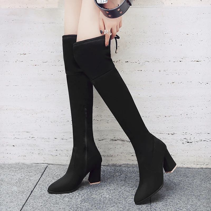 Women Shoes Over The Knee Boots Lace Up Sexy High Heels Autumn Women Shoes Winter Women Boots Spring BootsBig Size 34-43
Women Shoes Over The Knee Boots Lace Up Sexy High Heels Autumn Women Shoes Winter Women Boots Spring BootsBig Size 34-43