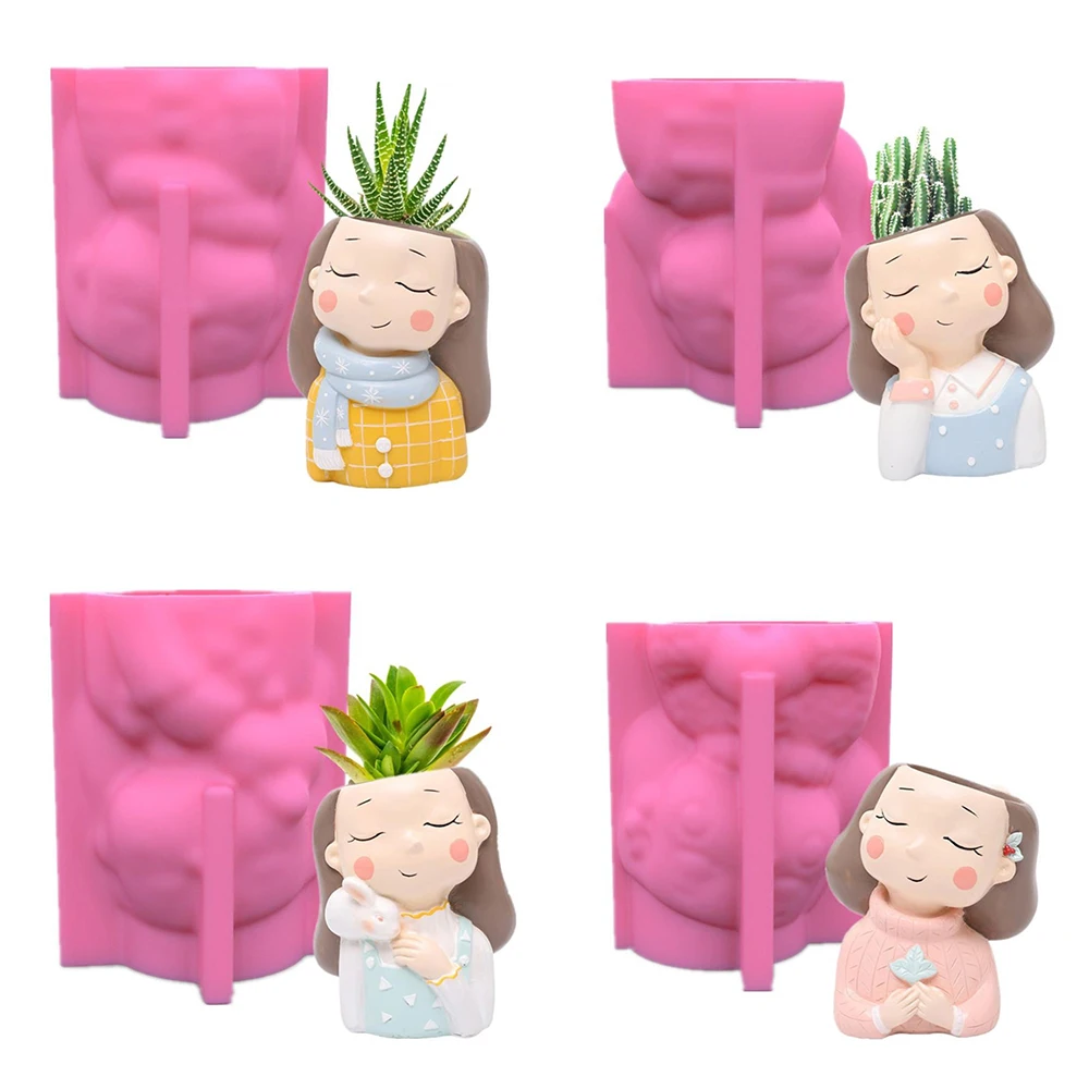 Intoxicated Girl Succulent Flowerpot Silicone Mold Scented Stone Ornaments Homemade Ashtray Flower Pot Handicraft Gift Homemade
Intoxicated Girl Succulent Flowerpot Silicone Mold Scented Stone Ornaments Homemade Ashtray Flower Pot Handicraft Gift Homemade