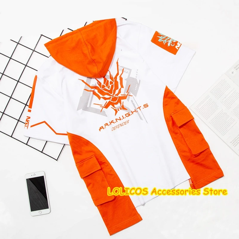 Arknights Nian Cosplay Hooded Casual Student T-shirt Tee Game Unisex Short Sleeve T shirt Tops Casual Fashion Summer Shorts Set
Arknights Nian Cosplay Hooded Casual Student T-shirt Tee Game Unisex Short Sleeve T shirt Tops Casual Fashion Summer Shorts Set