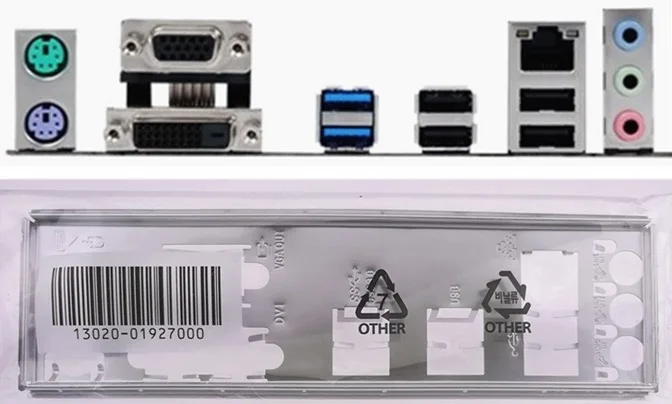 New I/O shield back plate of motherboard for B150M-K just shield backplate Free shipping
New I/O shield back plate of motherboard for B150M-K just shield backplate Free shipping