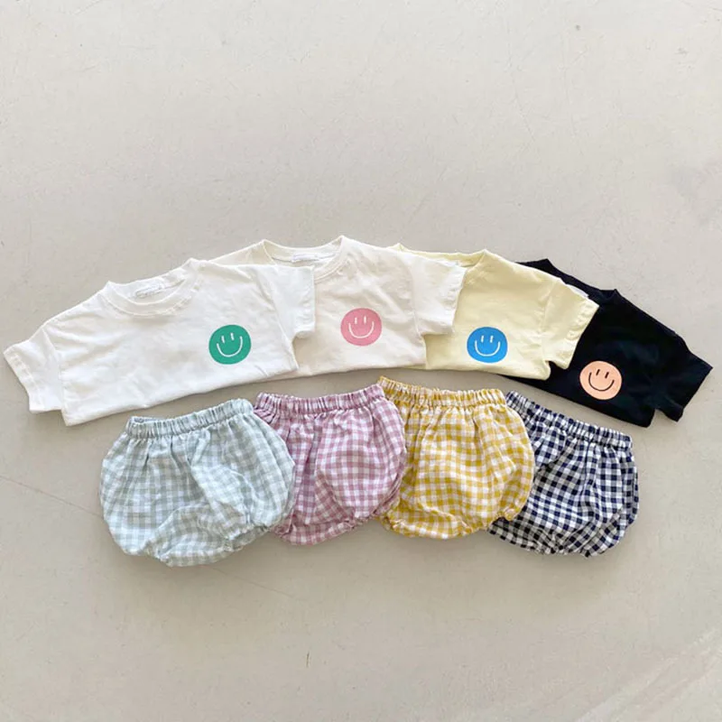 Korean version of baby and toddler clothes cute smiley suit summer cool casual western style shorts 1017 13
Korean version of baby and toddler clothes cute smiley suit summer cool casual western style shorts 1017 13