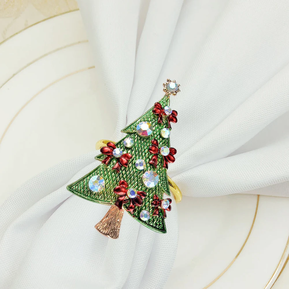 High-end Christmas Tree Napkin Ring Bow Flower Wreath Mouth Ring Hotel Sample Room Set Table Christmas Napkin Buckle Decoration
High-end Christmas Tree Napkin Ring Bow Flower Wreath Mouth Ring Hotel Sample Room Set Table Christmas Napkin Buckle Decoration