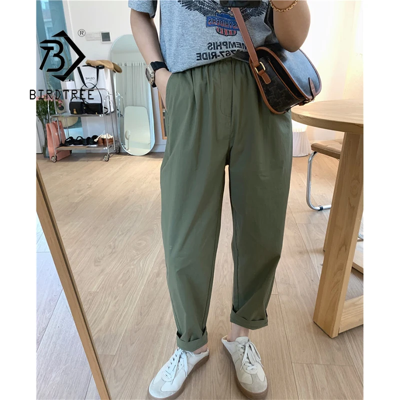 Spring Trouser Casual High Waisted Pants Women Fashion Office Full Length Harem Pants Chic Roll Up Woman Pants B18219X
Spring Trouser Casual High Waisted Pants Women Fashion Office Full Length Harem Pants Chic Roll Up Woman Pants B18219X