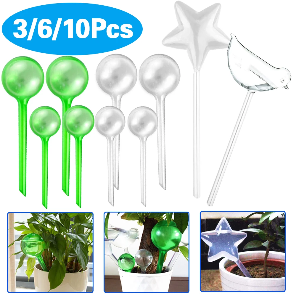 10Pcs Automatic Plant Self Watering Water Feeder Plastic PVC Ball Flowers Plant Water Feeder Indoor Outdoor Watering Cans 
10Pcs Automatic Plant Self Watering Water Feeder Plastic PVC Ball Flowers Plant Water Feeder Indoor Outdoor Watering Cans