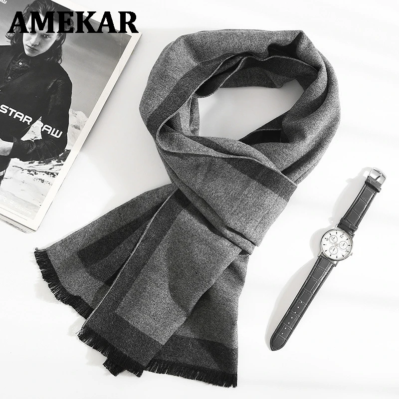 2021 new Fashion quality Scarves man Autumn winter Thick Warm cashmere Scarf Business long Wraps boy classic shawl free shipping
2021 new Fashion quality Scarves man Autumn winter Thick Warm cashmere Scarf Business long Wraps boy classic shawl free shipping