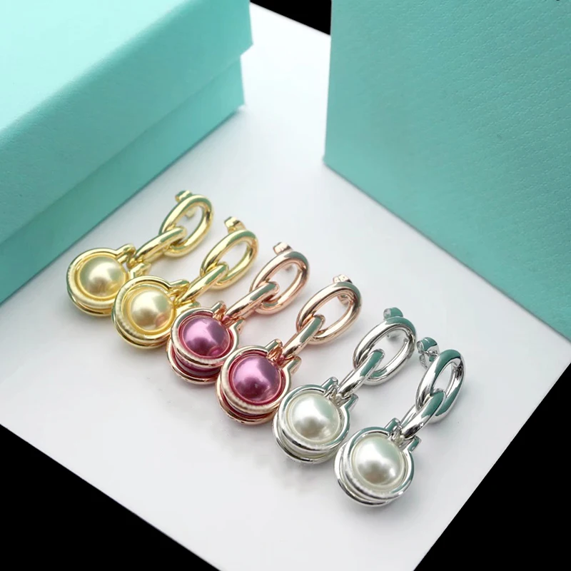 Street fashion women Knot buckle pearl Earring S925 Sterling silver Jewelry Original 1:1 Luxury brands Logo Stud Valentine gift
Street fashion women Knot buckle pearl Earring S925 Sterling silver Jewelry Original 1:1 Luxury brands Logo Stud Valentine gift