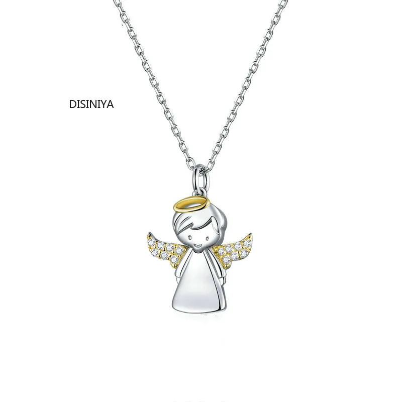 DISINIYA Little Angel Short Necklace for Women 925 Sterling Waterdrop Stone Collar Luxury Brand Jewelry 2020 New Mode ZBSN00186
DISINIYA Little Angel Short Necklace for Women 925 Sterling Waterdrop Stone Collar Luxury Brand Jewelry 2020 New Mode ZBSN00186