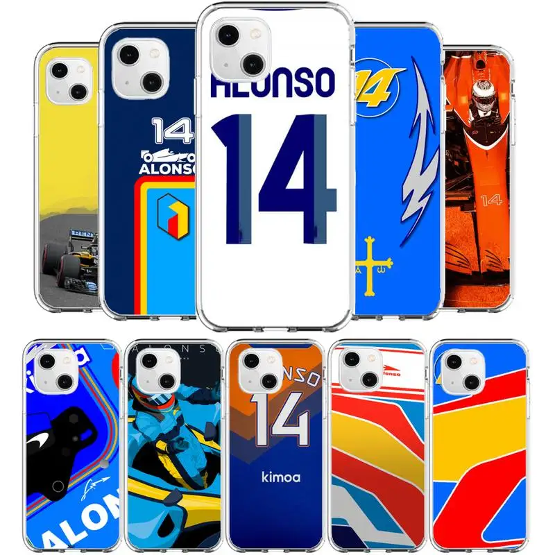 Fernando Alonso 14 Renault F1 Racing Phone Case for iphone 11 12 13 pro max 6s 7 8plus xr xs mini founds clear cover
Fernando Alonso 14 Renault F1 Racing Phone Case for iphone 11 12 13 pro max 6s 7 8plus xr xs mini founds clear cover