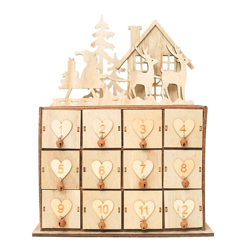 Advent Calendar Countdown to Christmas Wooden Santa Elk with 24 Drawers Candy Box for Kids Adults Home Table Decoration
Advent Calendar Countdown to Christmas Wooden Santa Elk with 24 Drawers Candy Box for Kids Adults Home Table Decoration