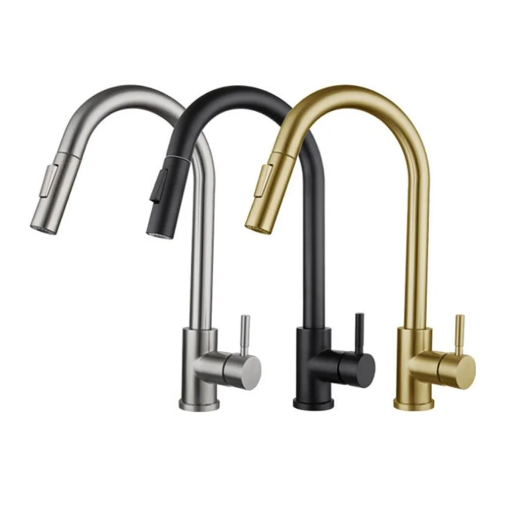 Brushed Nickel Kitchen Faucet Single Hole Pull Out Spout Kitchen Tool Sink Mixer Single Handle Water Tap Contemporary Chrome
Brushed Nickel Kitchen Faucet Single Hole Pull Out Spout Kitchen Tool Sink Mixer Single Handle Water Tap Contemporary Chrome