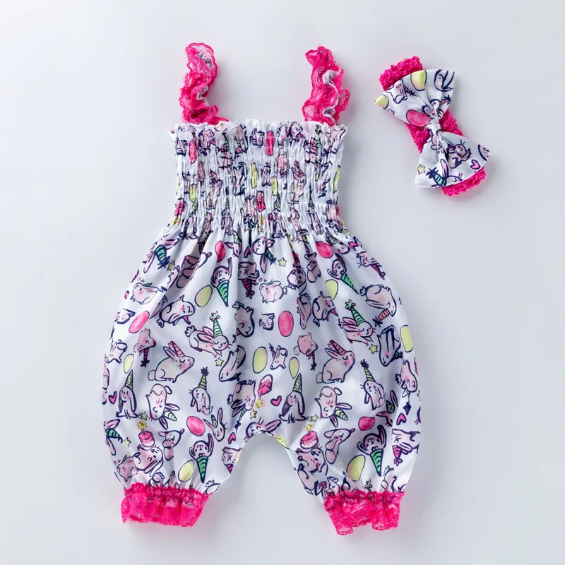 Baby Girls Cute Cartoon Print Sling Romper and Headwear Newborn Baby Costume Romper+Headband 2 PCS Girls Summer Clothes Suit
Baby Girls Cute Cartoon Print Sling Romper and Headwear Newborn Baby Costume Romper+Headband 2 PCS Girls Summer Clothes Suit
