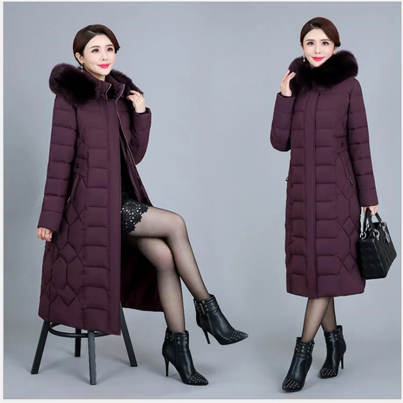 2020 Winter Jacket Women Overknee Coat Female Thick female Parka Oversize Cotton Padded Middle-aged Hooded Warm Coat 6XL G791
2020 Winter Jacket Women Overknee Coat Female Thick female Parka Oversize Cotton Padded Middle-aged Hooded Warm Coat 6XL G791