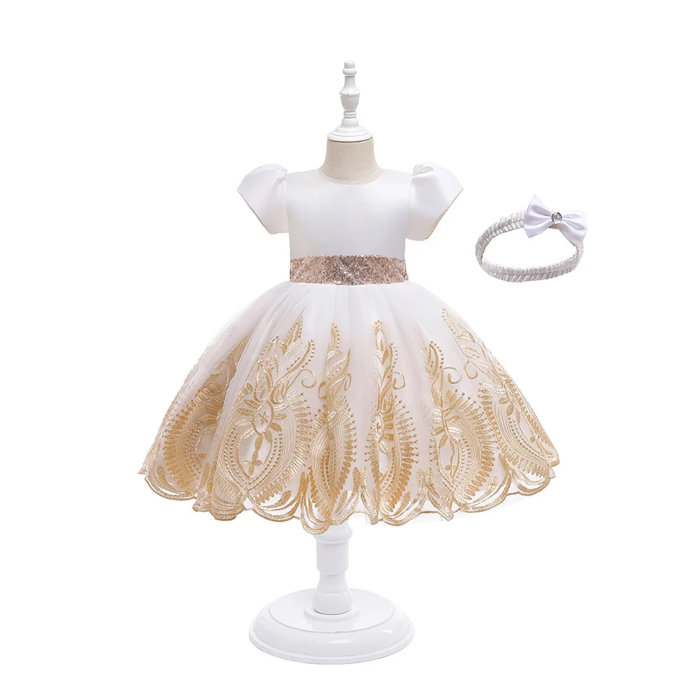 2021 New Girls Short Sleeve Sequin Embroidery Princess Dress Kids Elegant Party Prom Ball Gown Children Costume 3-14 Year
2021 New Girls Short Sleeve Sequin Embroidery Princess Dress Kids Elegant Party Prom Ball Gown Children Costume 3-14 Year