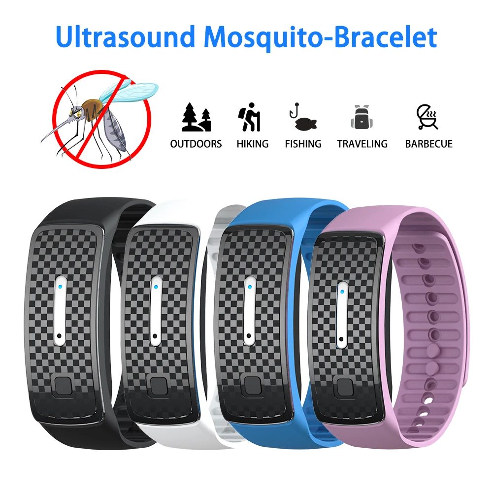 

1pc Ultrasound Mosquito Repellent Bracelet Anti Insect Wrist Band Bug RepellerChild Pest Insect Drive Wristband Anti Mosquito K