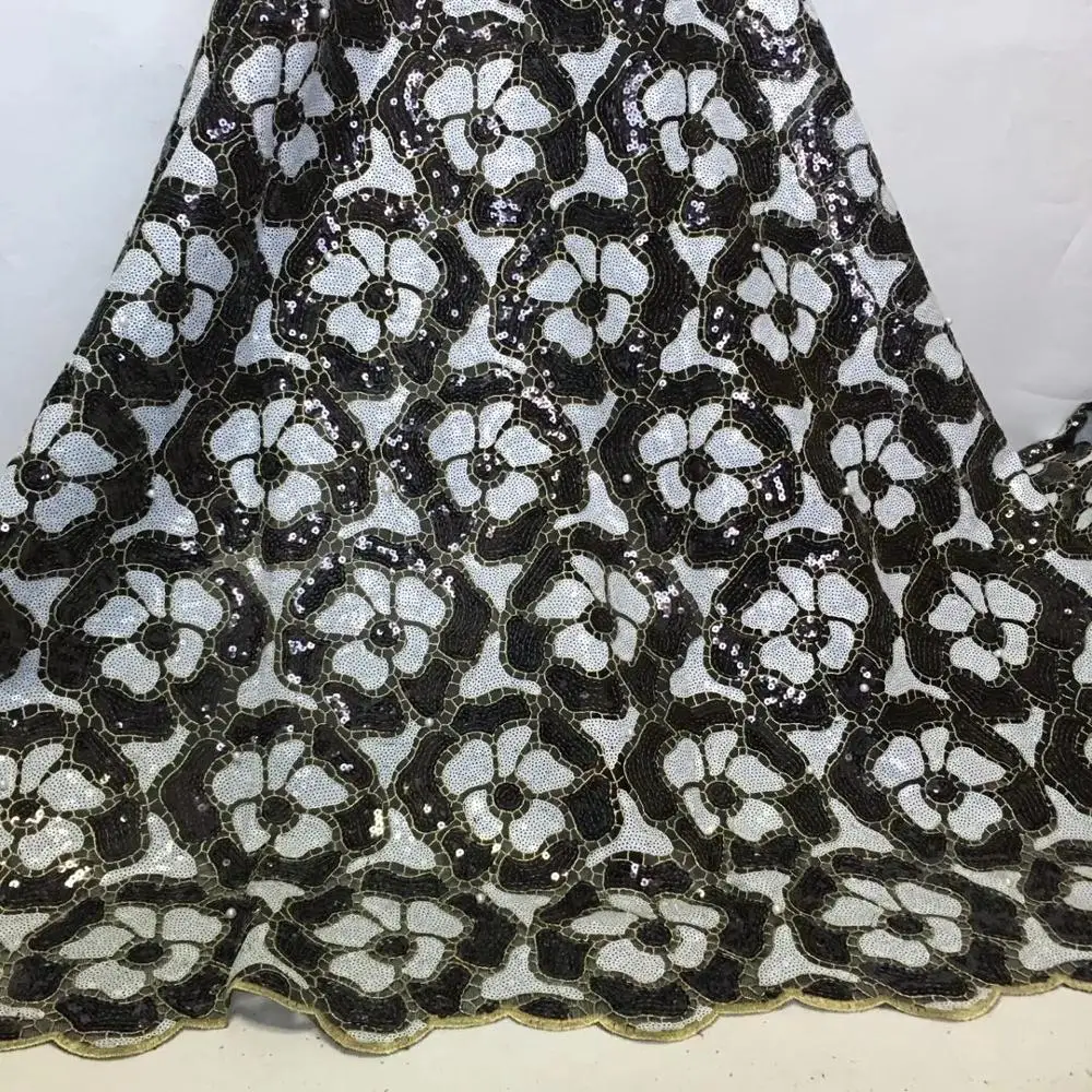 2022 African Latest Black Sequins Lace French High Quality Voile Tulle Beads 5 Yards Fabric Nigeria For Wedding Party Dress Sew
2022 African Latest Black Sequins Lace French High Quality Voile Tulle Beads 5 Yards Fabric Nigeria For Wedding Party Dress Sew