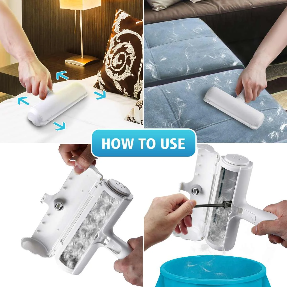 Pet Hair Remover Cleaning Brush Fur Removing Roller Lint Brush Dog Cat Animals Hair Brush Car Clothing Couch Sofa Carpets Combs
Pet Hair Remover Cleaning Brush Fur Removing Roller Lint Brush Dog Cat Animals Hair Brush Car Clothing Couch Sofa Carpets Combs