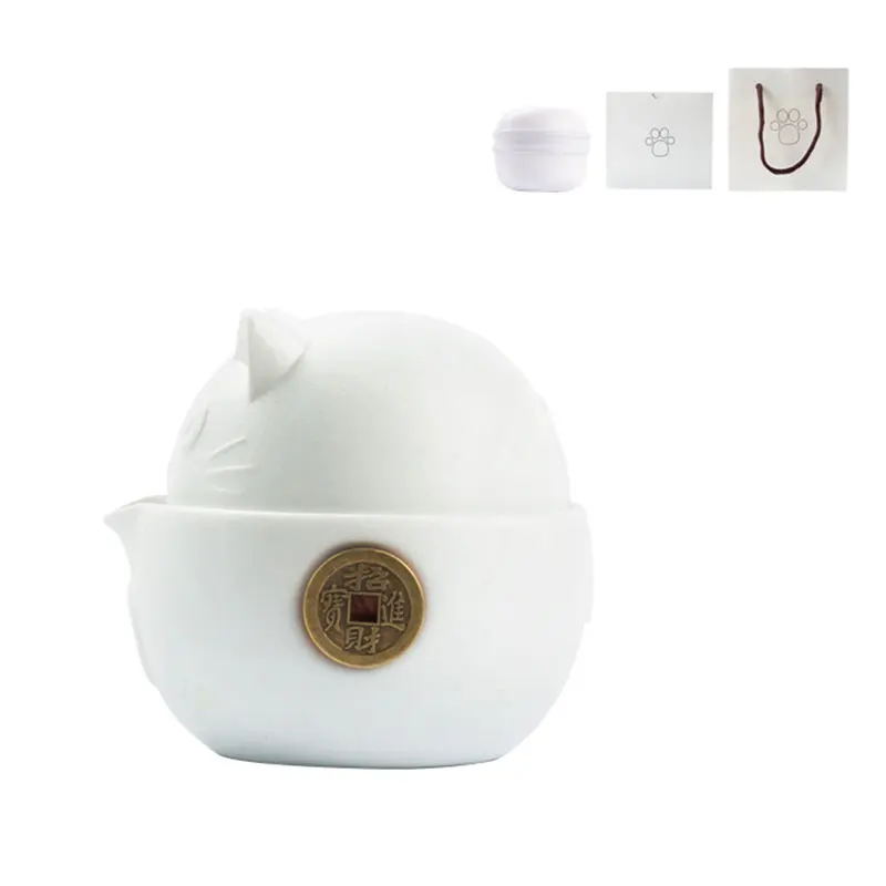 Cat Series Travel Portable Ceramic Tea Set with Tea Pot Tea Cups Travel Bag for Office Home Travel C44
Cat Series Travel Portable Ceramic Tea Set with Tea Pot Tea Cups Travel Bag for Office Home Travel C44