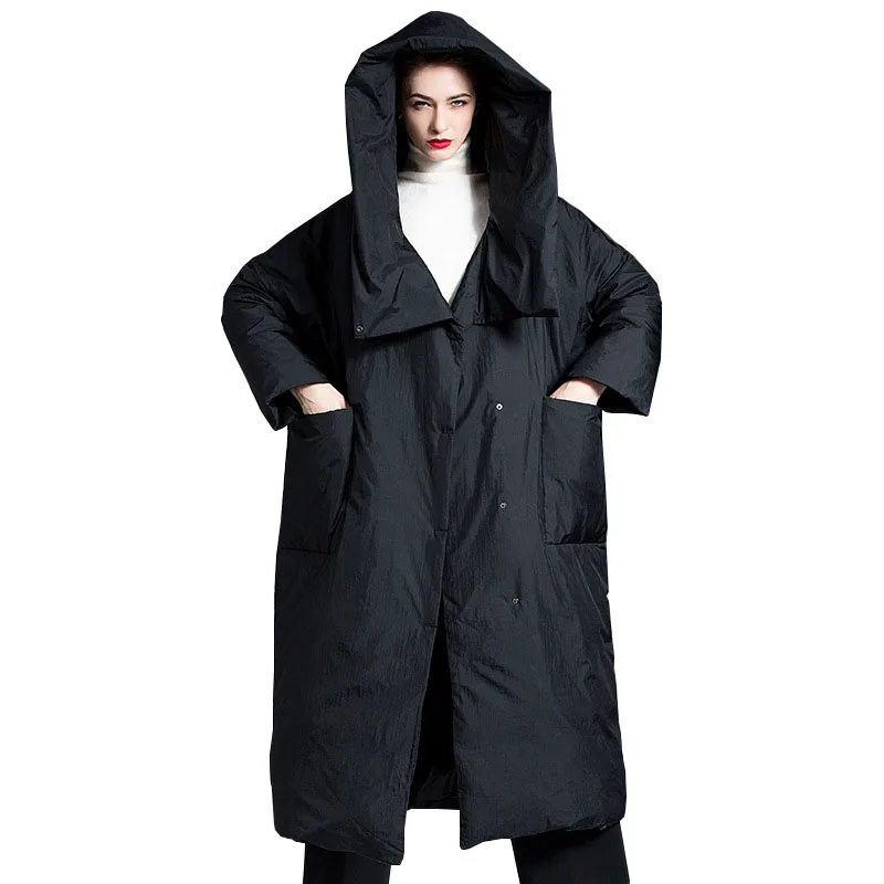 Women Winter Down Jacket Fashion Female 2022 New Thick Warm Loose Long Overcoat Ladies Elegant Hooded White Duck Down Coats G255
Women Winter Down Jacket Fashion Female 2022 New Thick Warm Loose Long Overcoat Ladies Elegant Hooded White Duck Down Coats G255