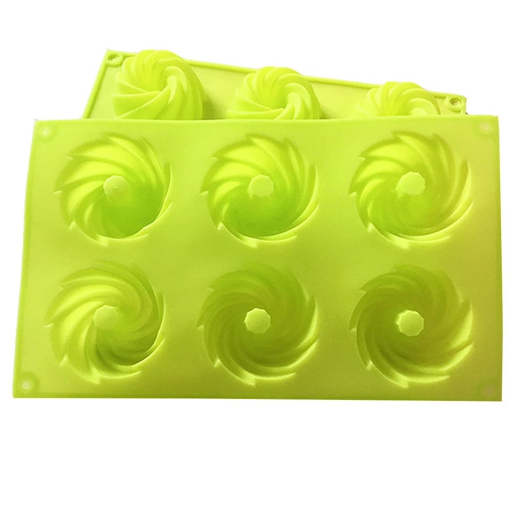 6 Cavity Donut Mold Silicone Non-stick Baking Tray Heat-resistant Reusable Folded Donuts Maker Colorful Soft Dessert Making Tool
6 Cavity Donut Mold Silicone Non-stick Baking Tray Heat-resistant Reusable Folded Donuts Maker Colorful Soft Dessert Making Tool