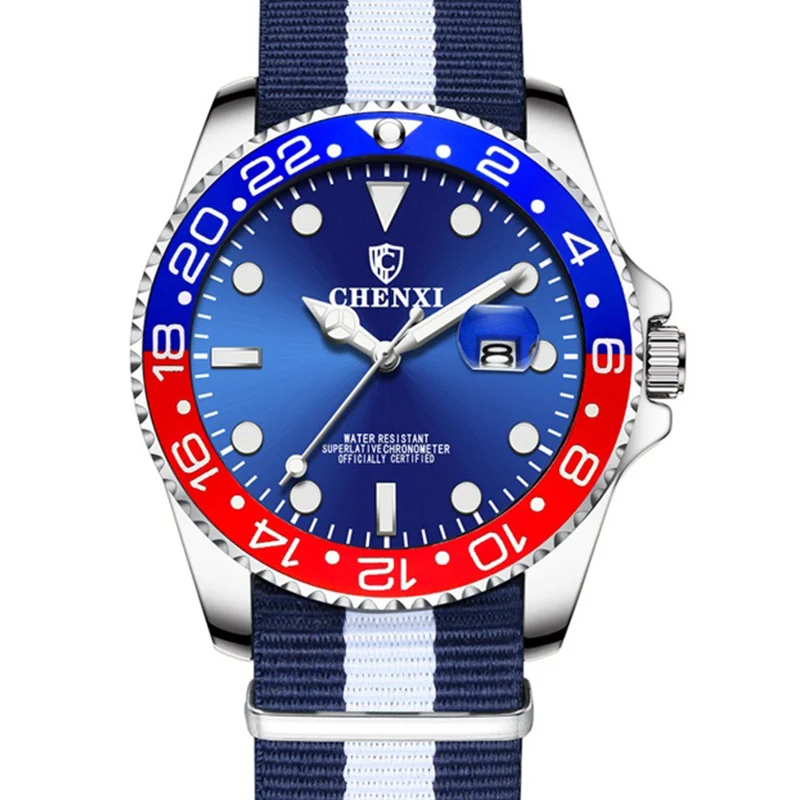 NEW Mens Watch Quartz Watches Green Nylon Strap Wristwatch 30M Waterproof Dress Watch For Men Luxury Fashion Relogio Masculino
NEW Mens Watch Quartz Watches Green Nylon Strap Wristwatch 30M Waterproof Dress Watch For Men Luxury Fashion Relogio Masculino