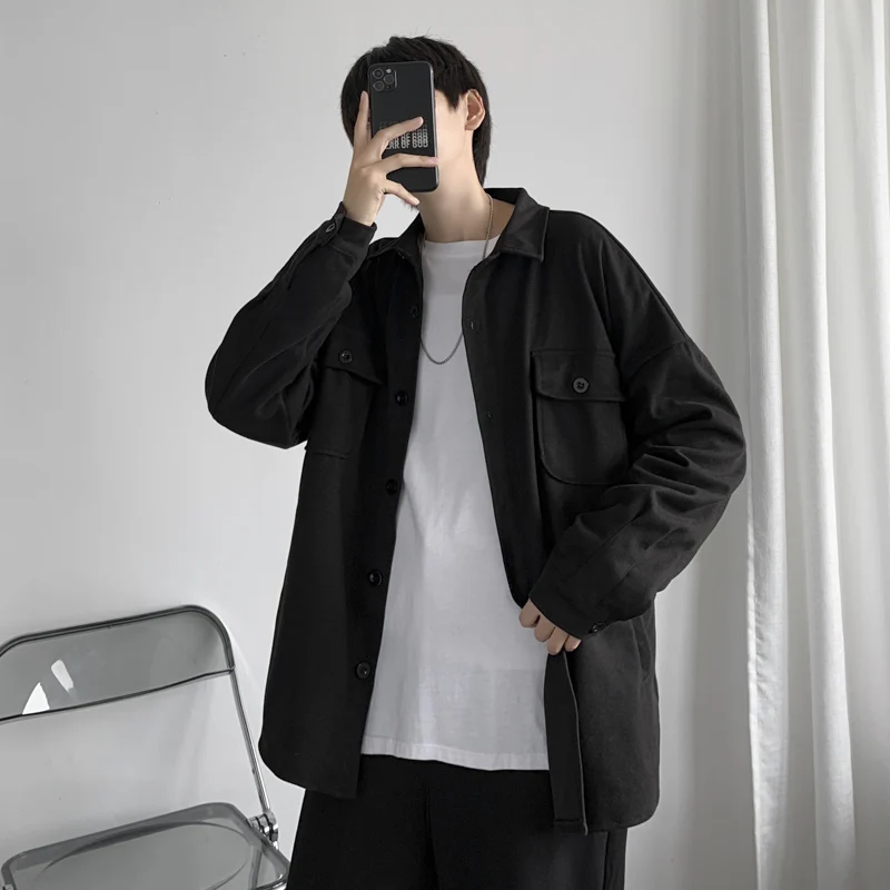 Winter New Thick Woolen Shirt for Men, Fashion Retro Casual Woolen Jacket, Street Casual All-match Loose Long-sleeved Jjacket
Winter New Thick Woolen Shirt for Men, Fashion Retro Casual Woolen Jacket, Street Casual All-match Loose Long-sleeved Jjacket