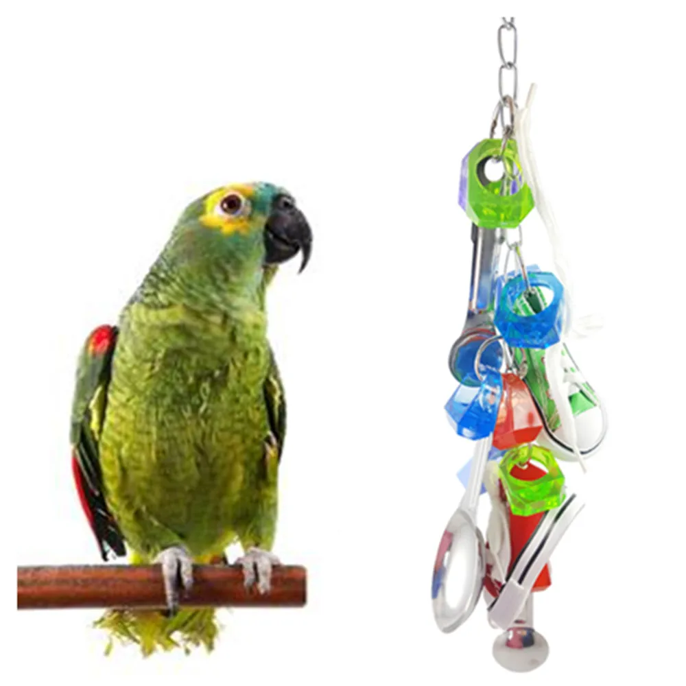 1PC Bird Accessories For Pet Toy Parakeet Parrot Chewing Sneakers Bird Toy Metal Spoon String Toy
1PC Bird Accessories For Pet Toy Parakeet Parrot Chewing Sneakers Bird Toy Metal Spoon String Toy