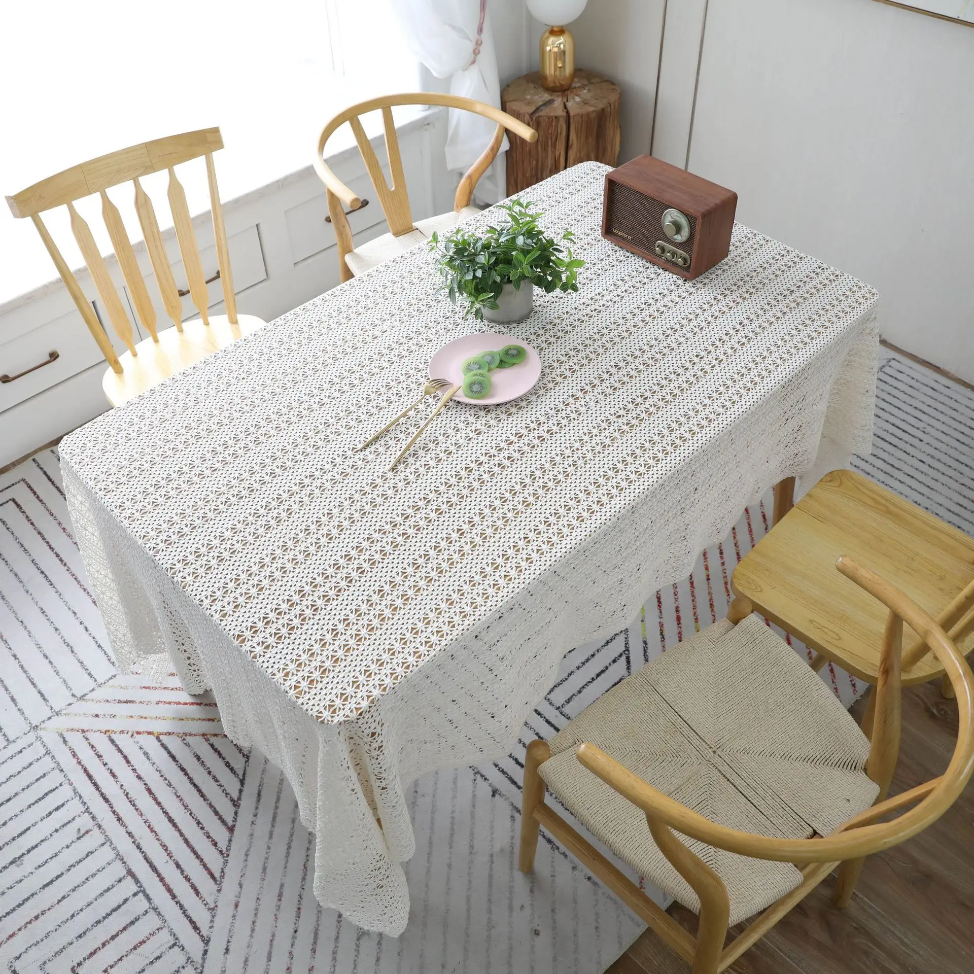 Pastoral Crochet Lace Tablecloth Rectangular Tablecloths Towel Hollow Table Cloth TV Cabinet Cover Cloth For Home Decoration
Pastoral Crochet Lace Tablecloth Rectangular Tablecloths Towel Hollow Table Cloth TV Cabinet Cover Cloth For Home Decoration