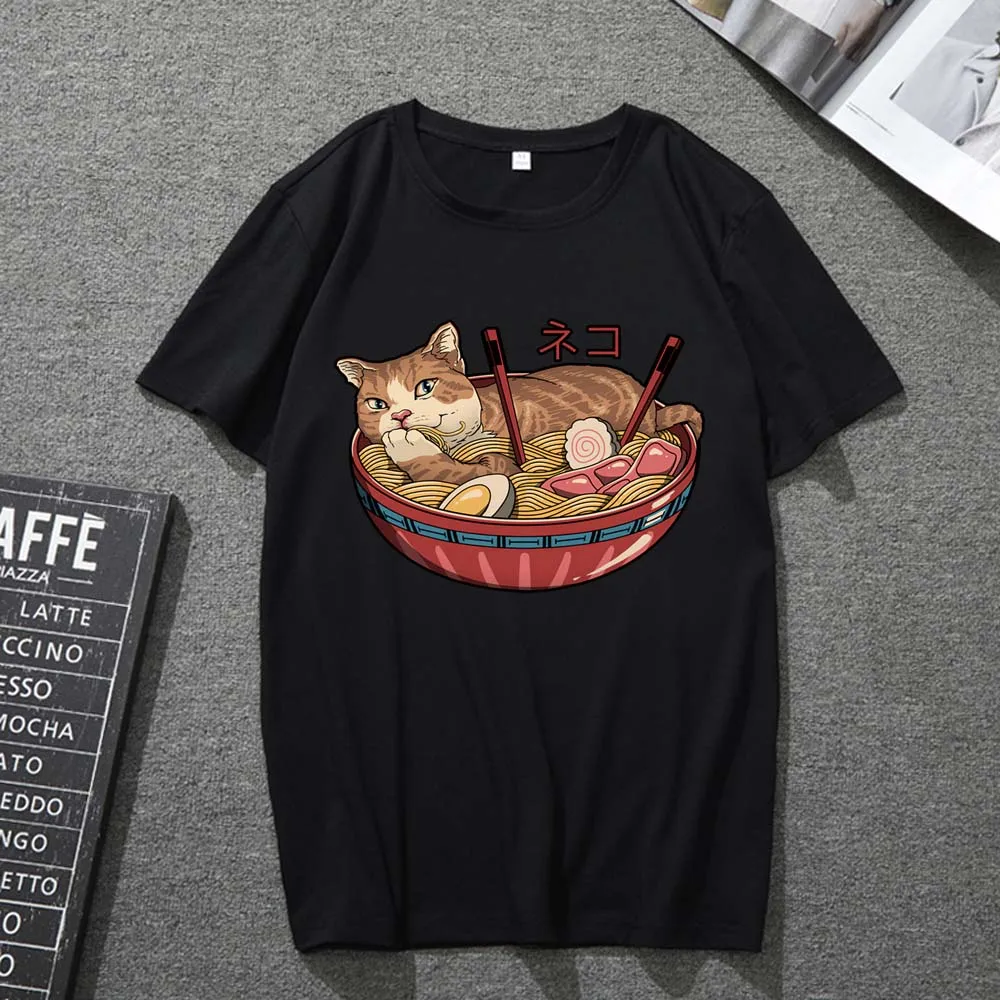 T-shirt Men and Women Fashion Personality Casual Harajuku Style Cute Cat Print Comfortable Short-sleeved Street Style Shirt
T-shirt Men and Women Fashion Personality Casual Harajuku Style Cute Cat Print Comfortable Short-sleeved Street Style Shirt