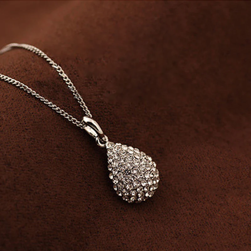 Элегантное ожерелье-цепочка с подвеской женское очаровательное ювелирное